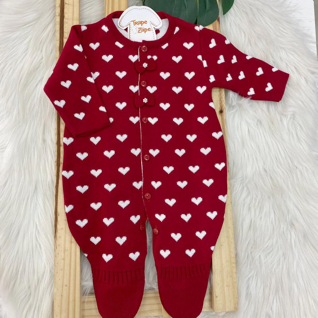  Macacão de Linha- Lorena vermelha